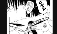 Toji is left bleeding, as shown in chapter 73 of Jujutsu Kaisen (Image via Shueisha/Gege Akutami)